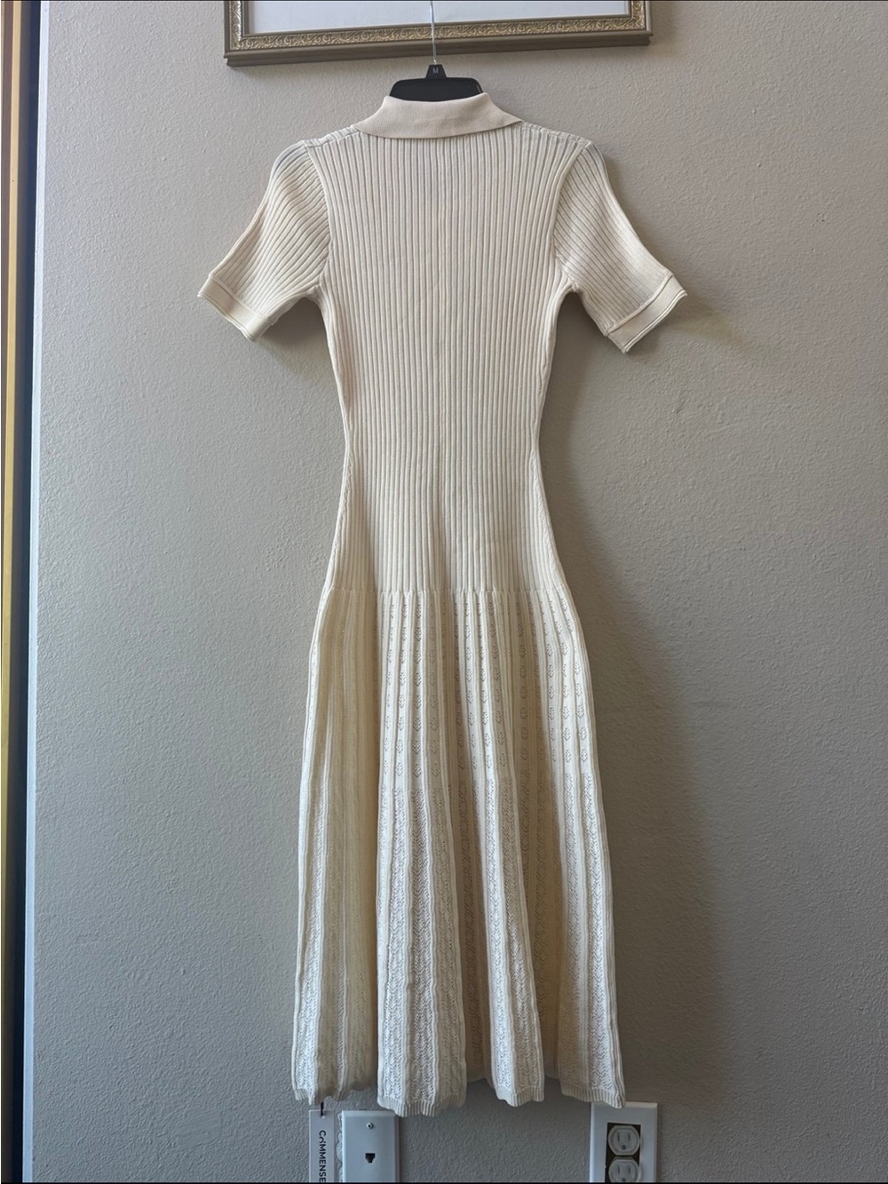 NWT Commense beige knit polo dress size M - Picture 2 of 9